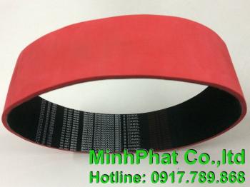 Dây đai phủ linatex, cao su đỏ